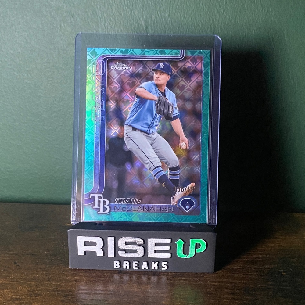 SHANE MCCLANAHAN 2025 TOPPS CHROME LOGOFRACTOR AQUA REFRACTOR /199 Q1940